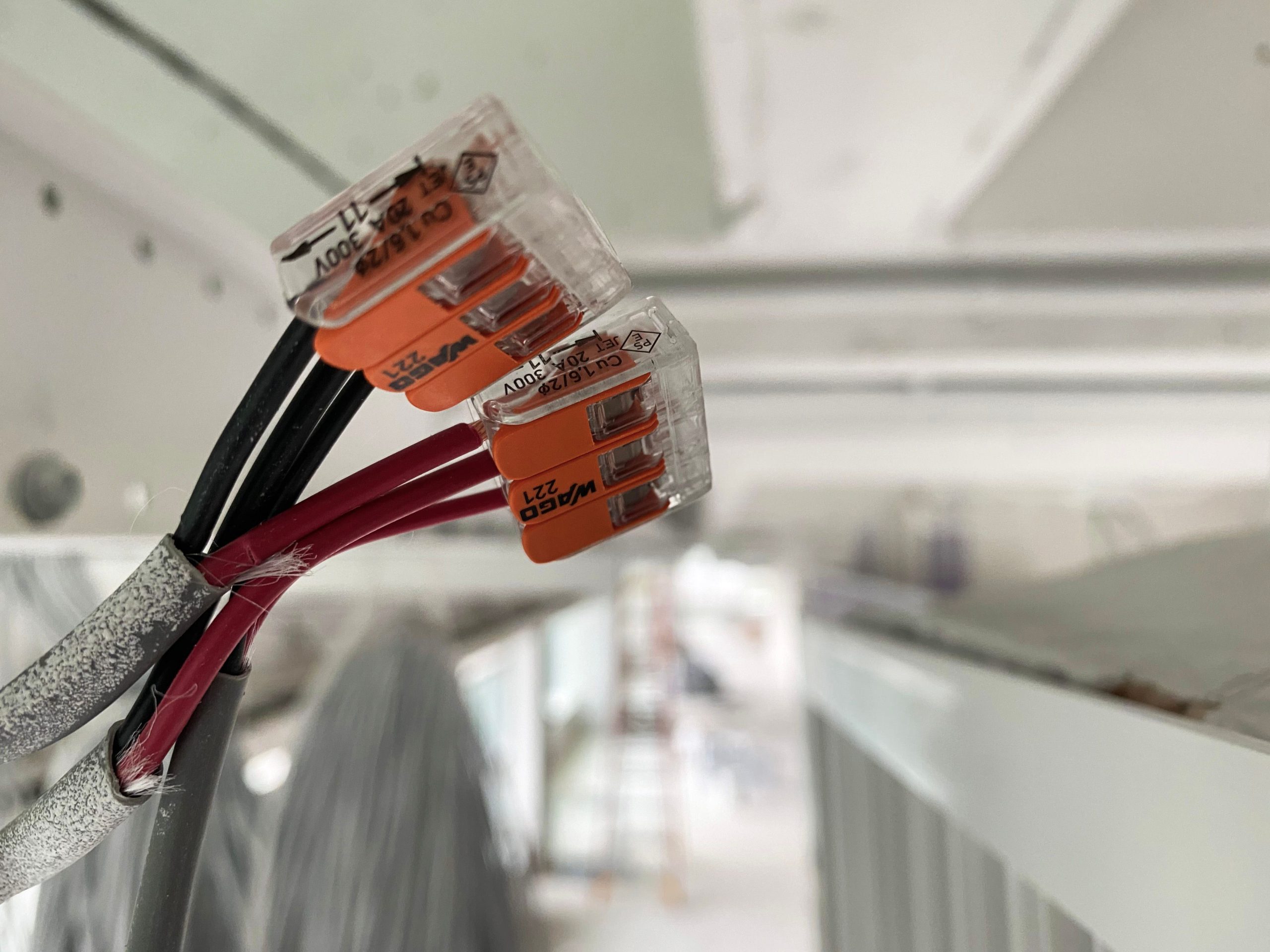 Connecteur Wago branchement 4 fils